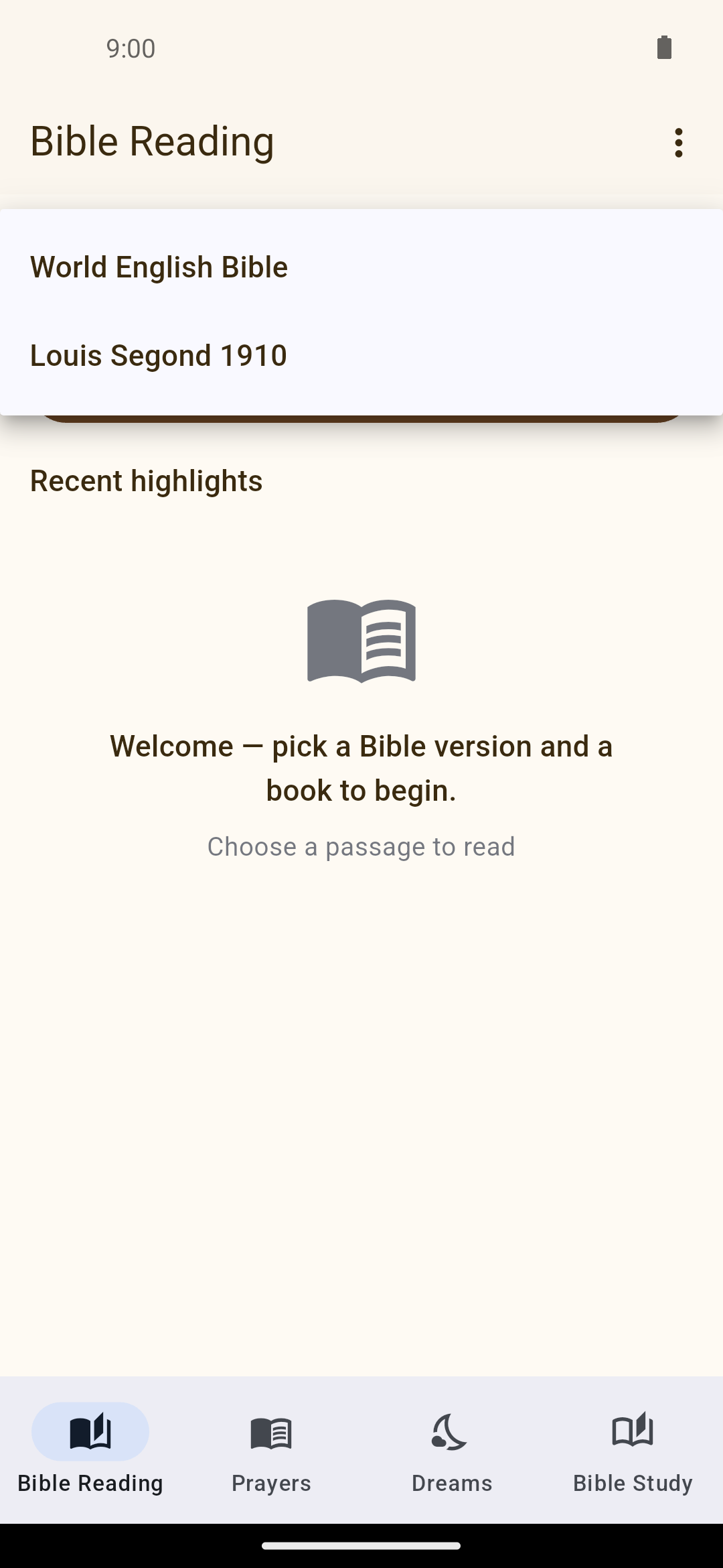 Choix d’une version de la Bible
