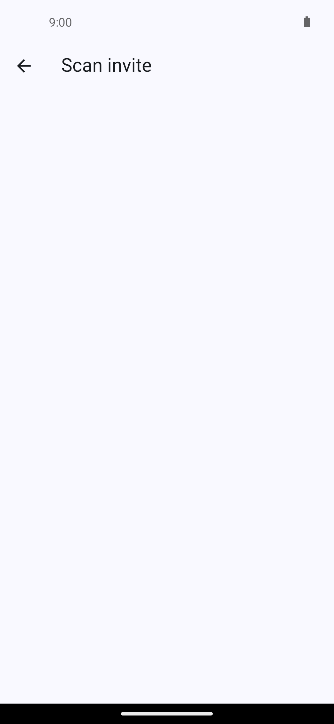 Scanning a group invite