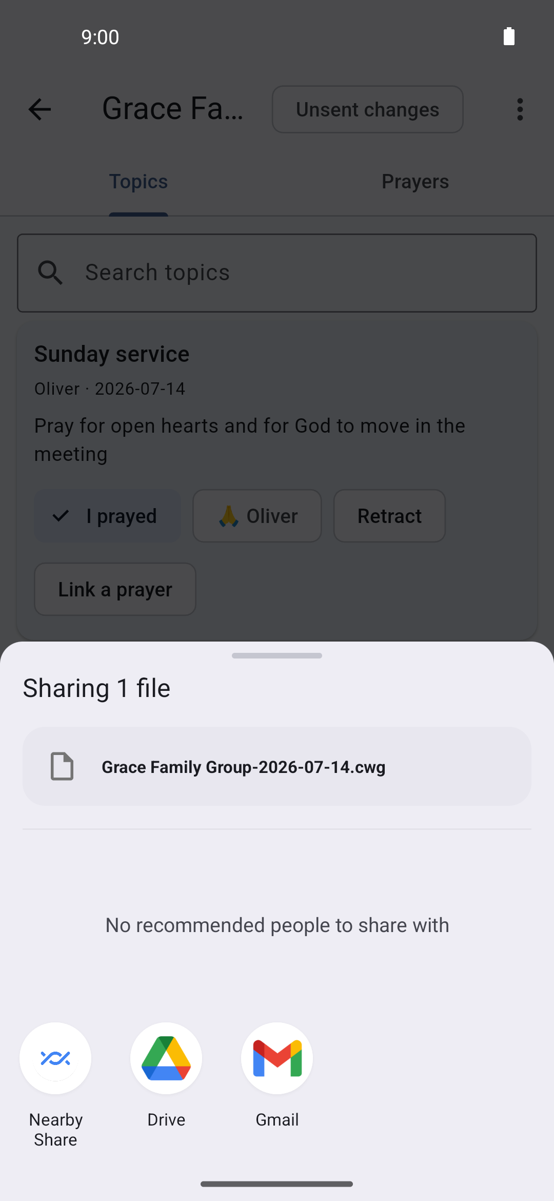 Sharing an update file